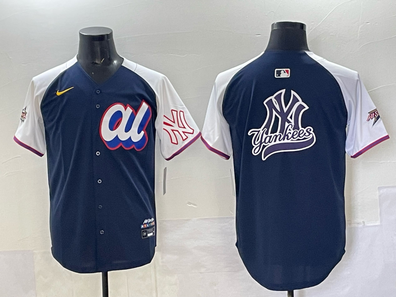 Men New York Yankees blank blue 2025 MLB All Star Nike jersey 002
